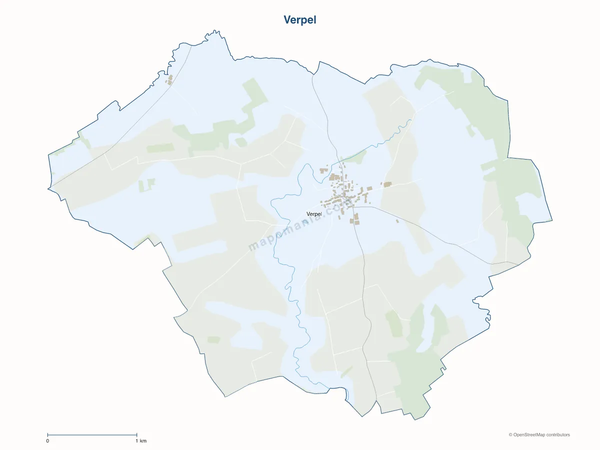 Carte de Verpel à personnaliser