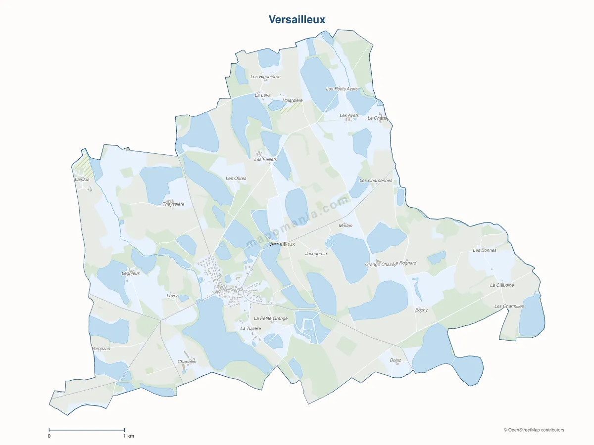 Carte de Versailleux à personnaliser