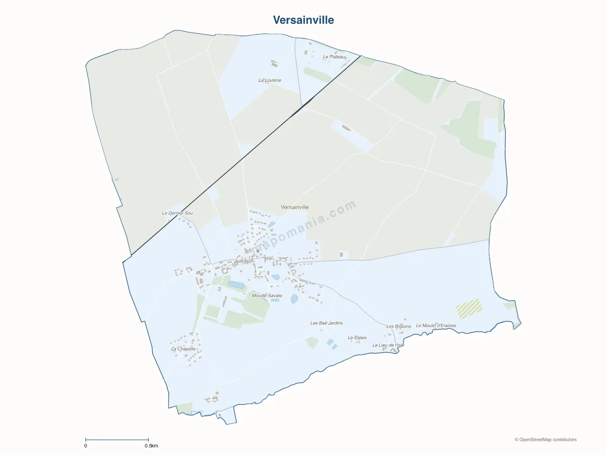Carte de Versainville à personnaliser