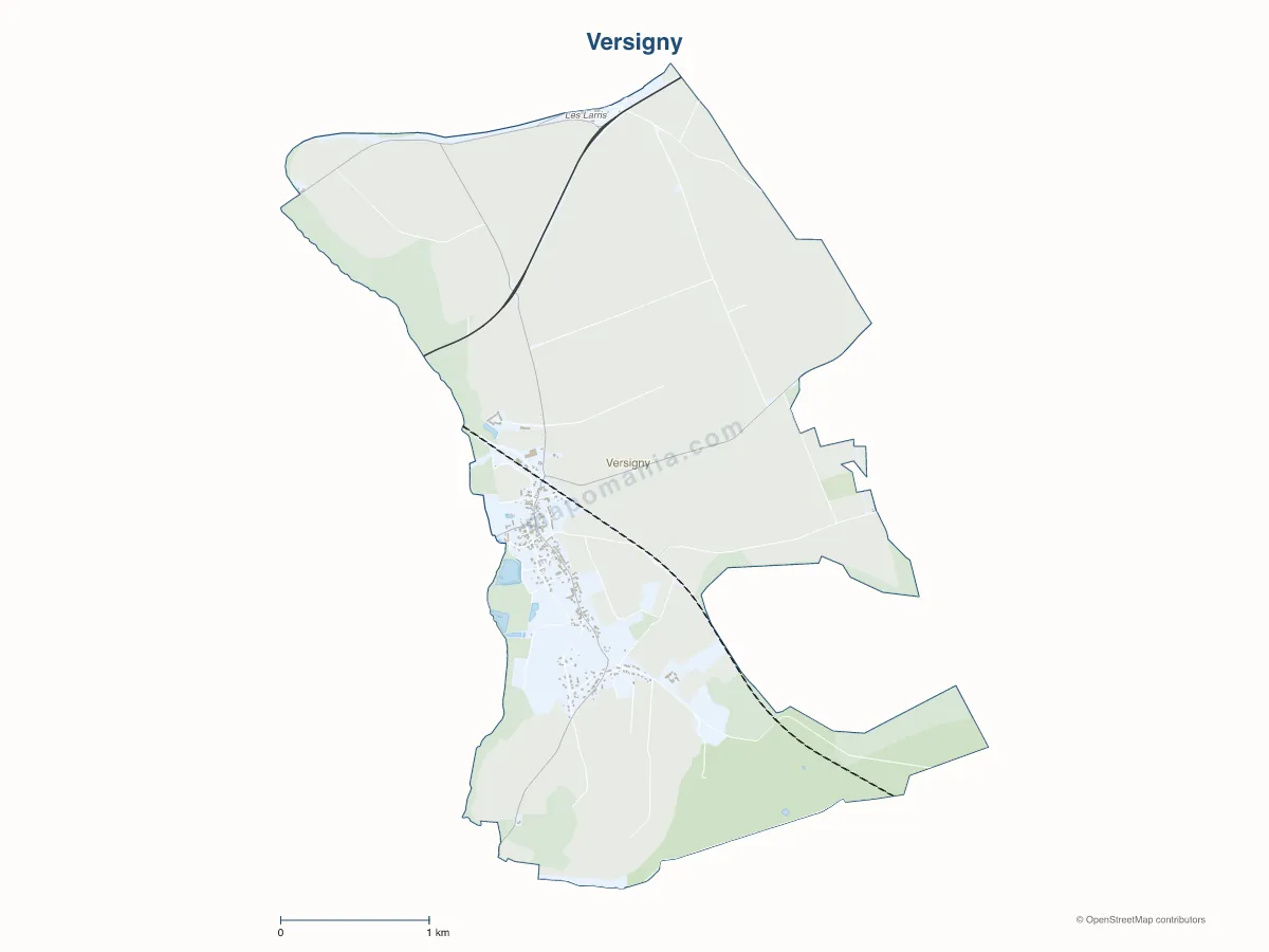 Carte de Versigny à personnaliser