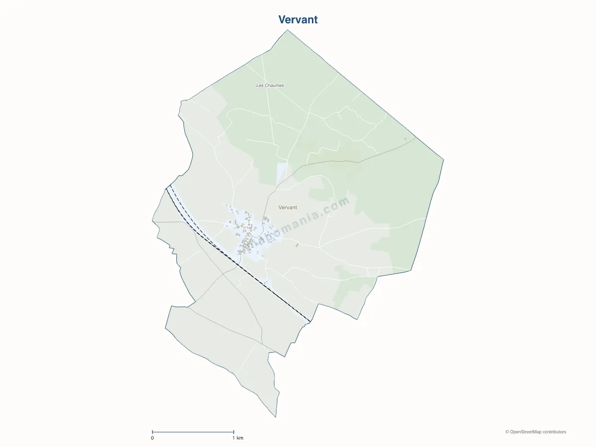 Carte de Vervant à personnaliser
