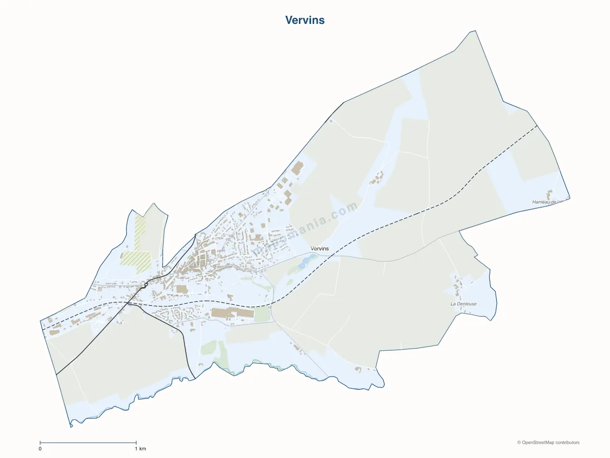 Carte de Vervins à personnaliser