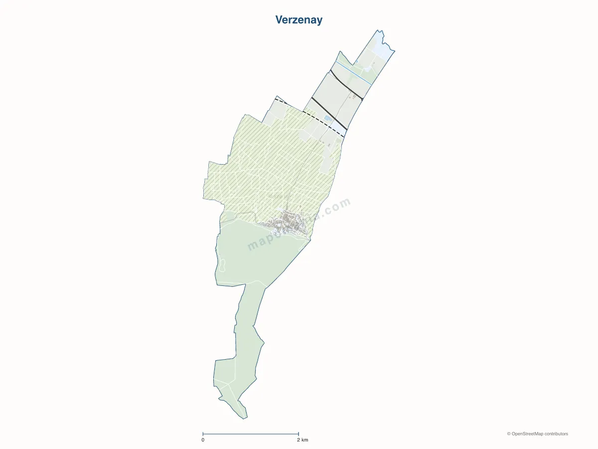 Carte de Verzenay à personnaliser