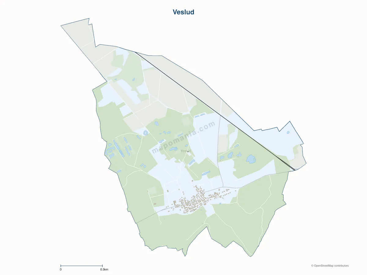 Carte de Veslud à personnaliser