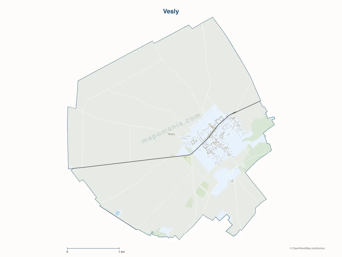 Carte de Vesly à personnaliser