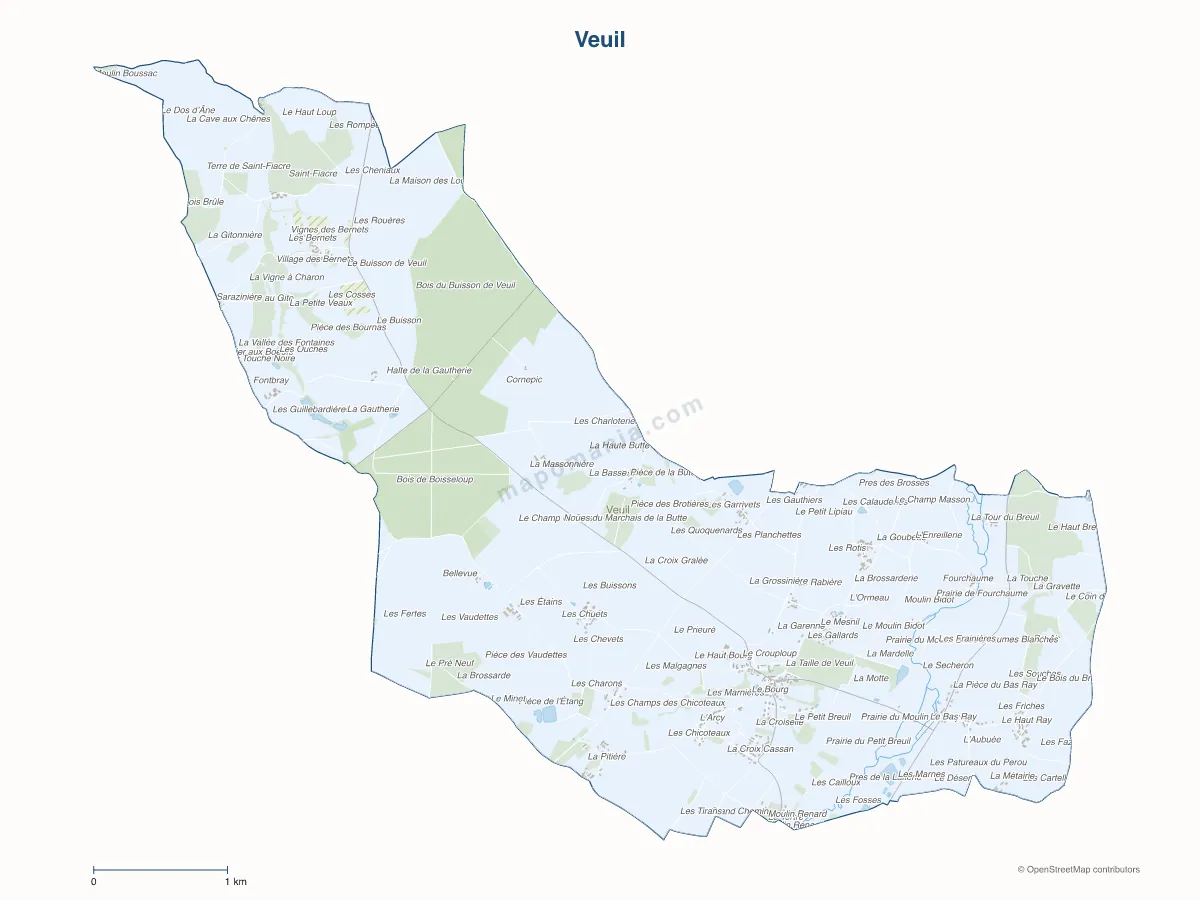 Carte de Veuil à personnaliser