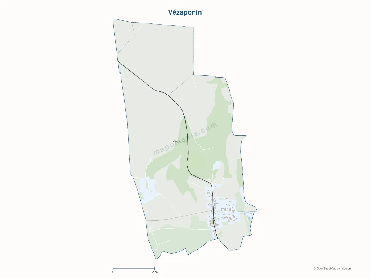 Carte de Vézaponin à personnaliser