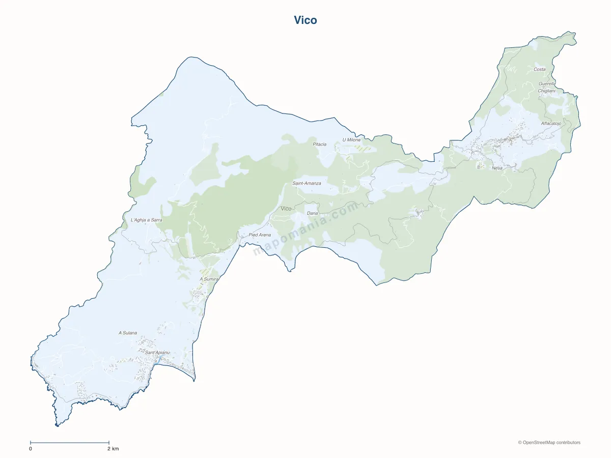 Carte de Vico à personnaliser