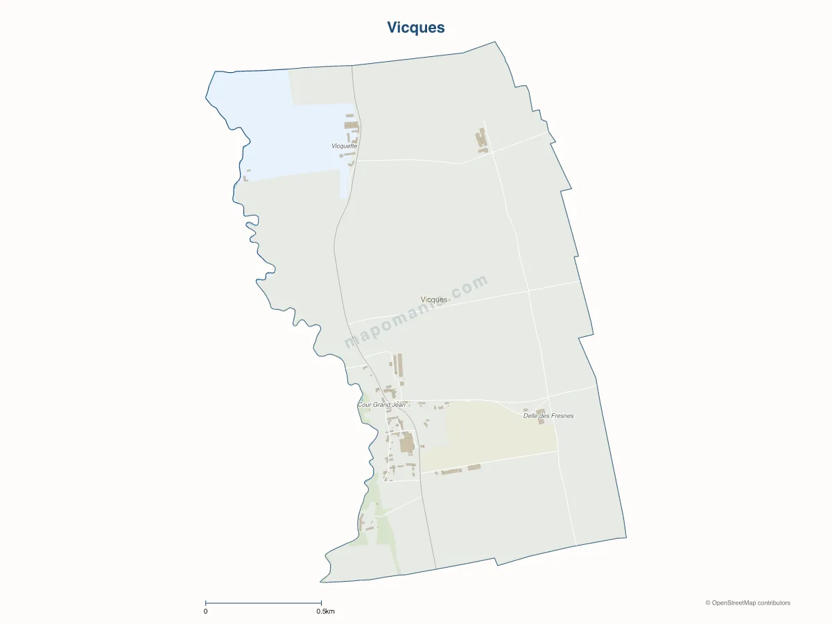 Carte de Vicques à personnaliser