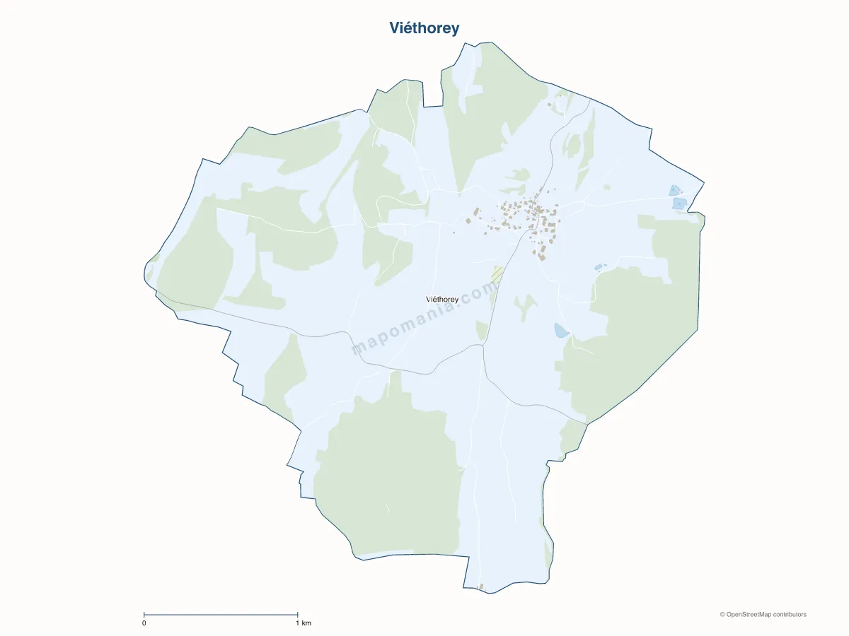 Carte de Viéthorey à personnaliser
