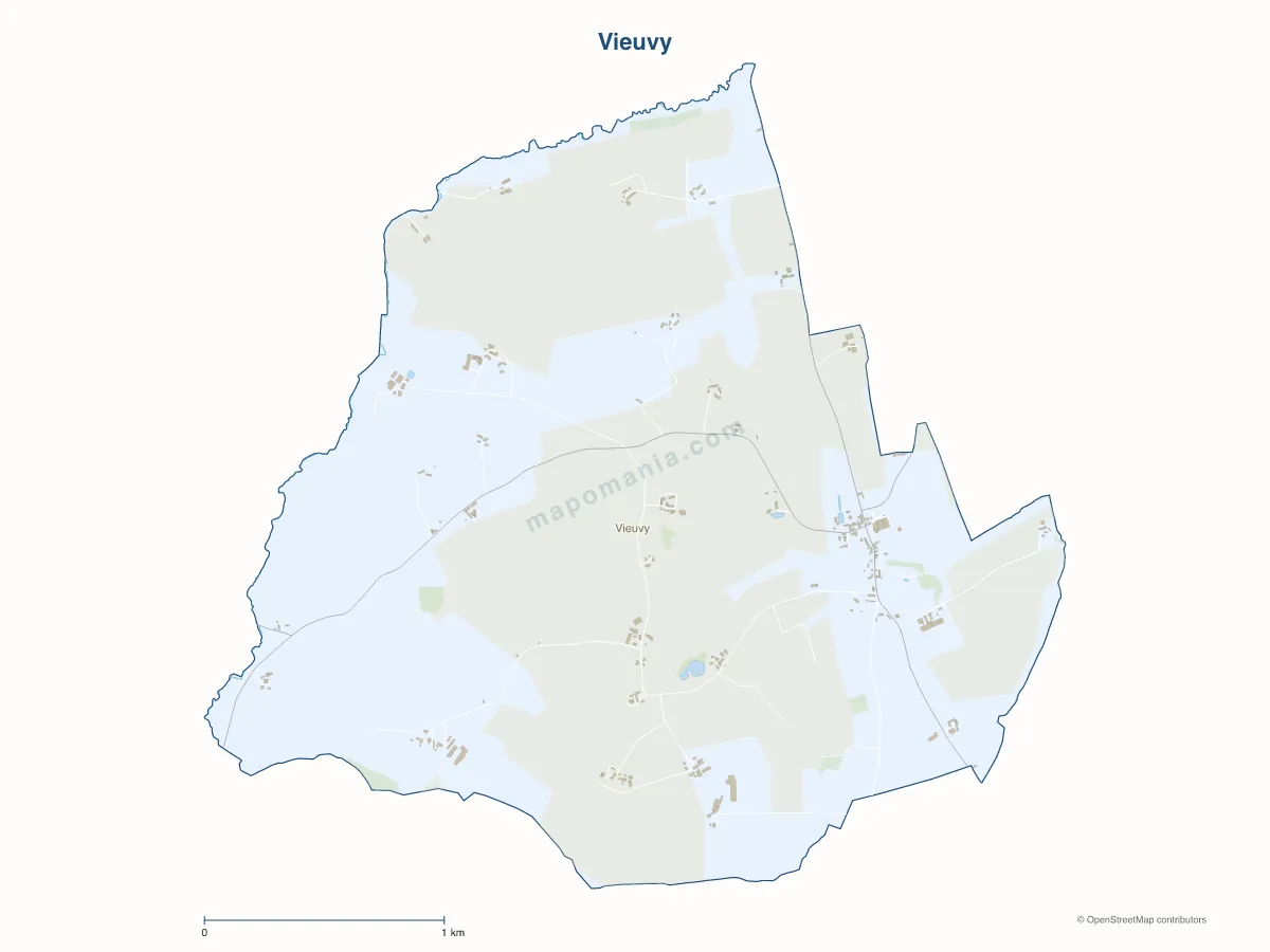 Carte de Vieuvy à personnaliser