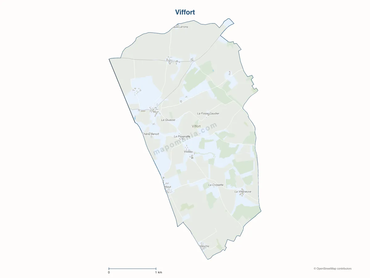 Carte de Viffort à personnaliser
