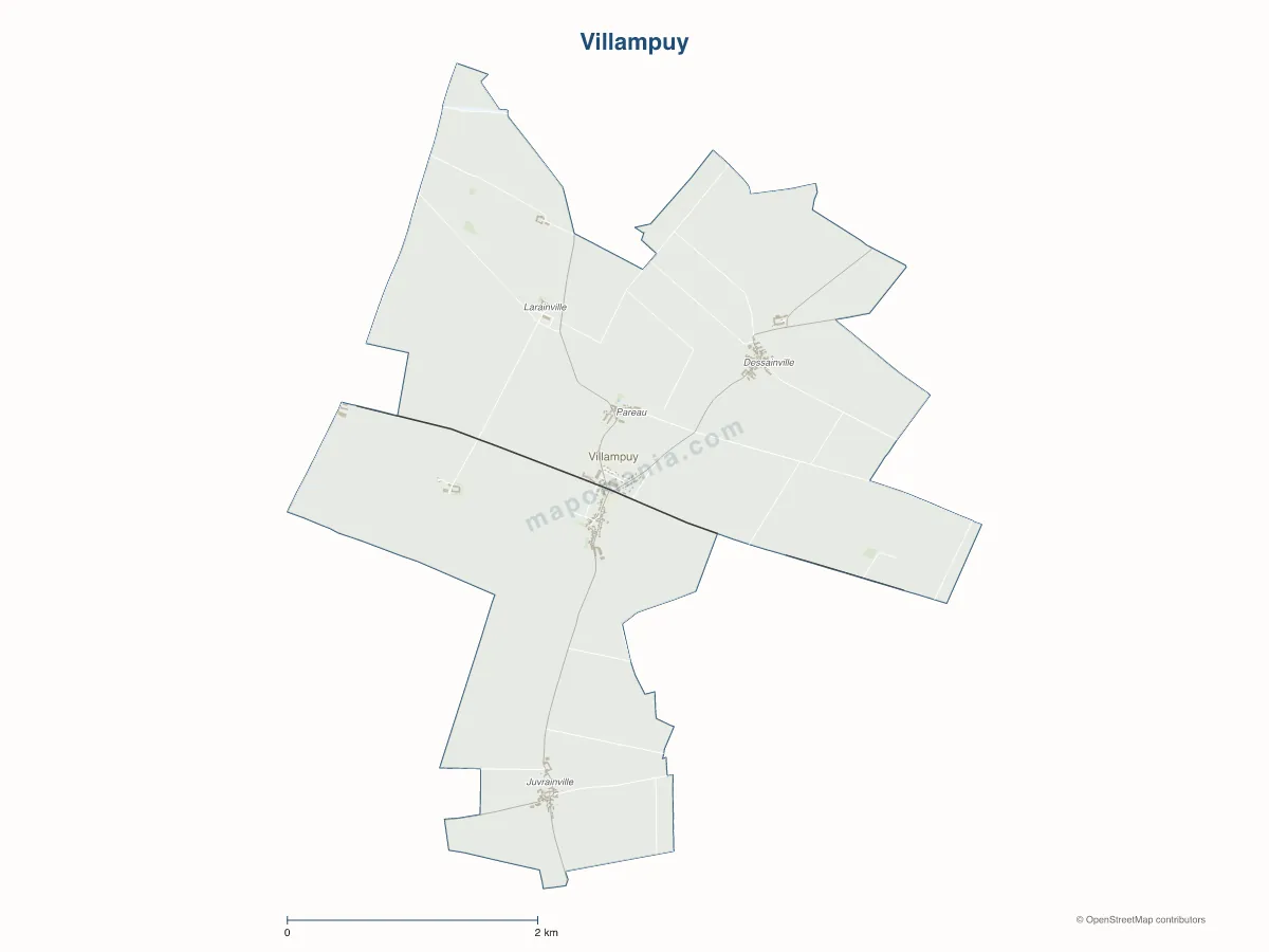 Carte de Villampuy à personnaliser