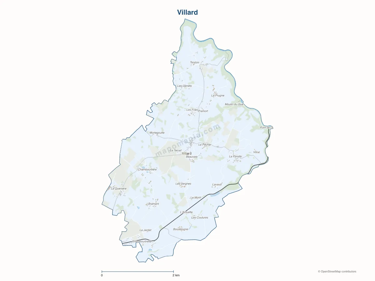 Carte de Villard à personnaliser