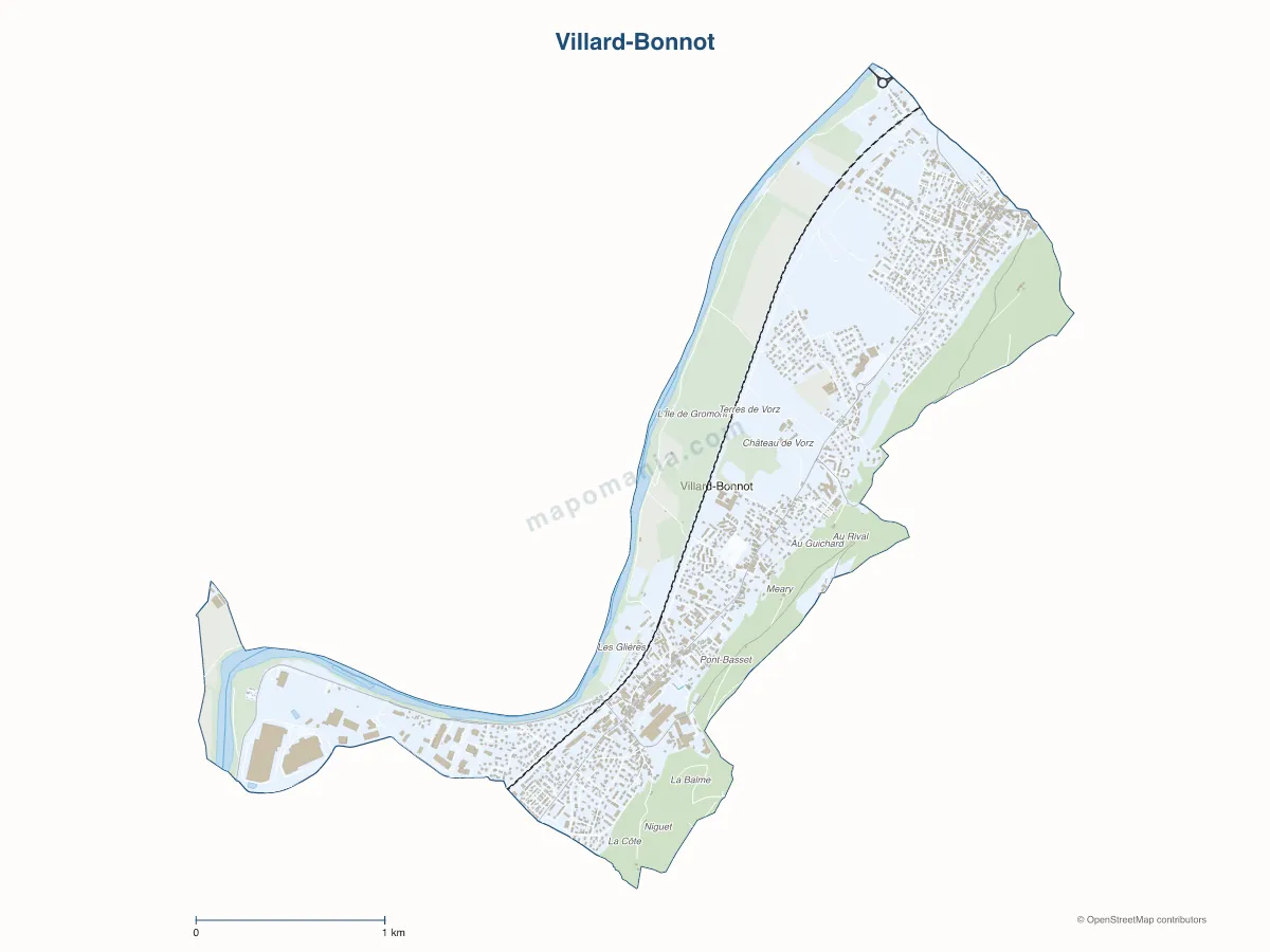 Carte de Villard-Bonnot à personnaliser