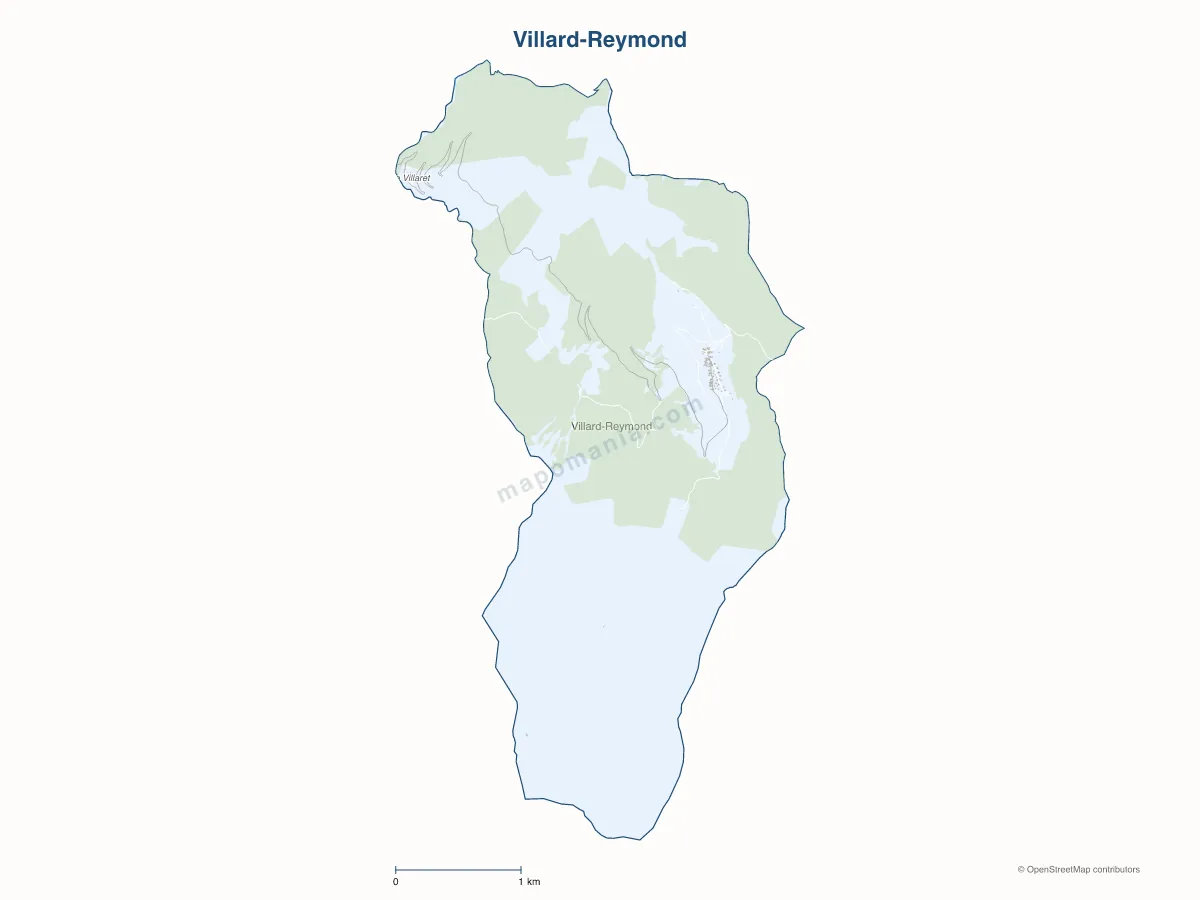 Carte de Villard-Reymond à personnaliser