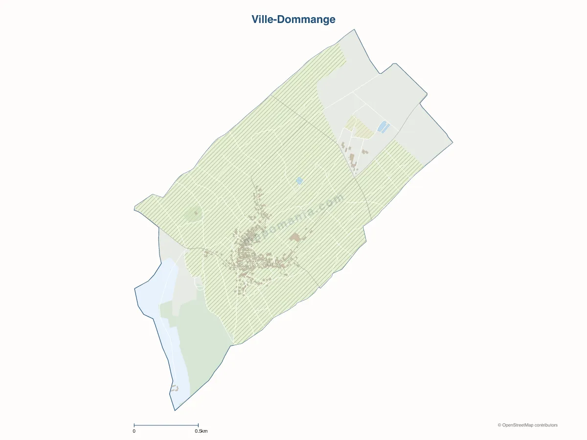 Carte de Ville-Dommange à personnaliser