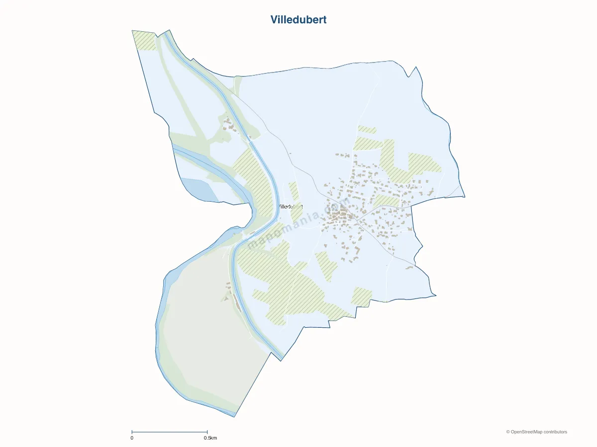 Carte de Villedubert à personnaliser