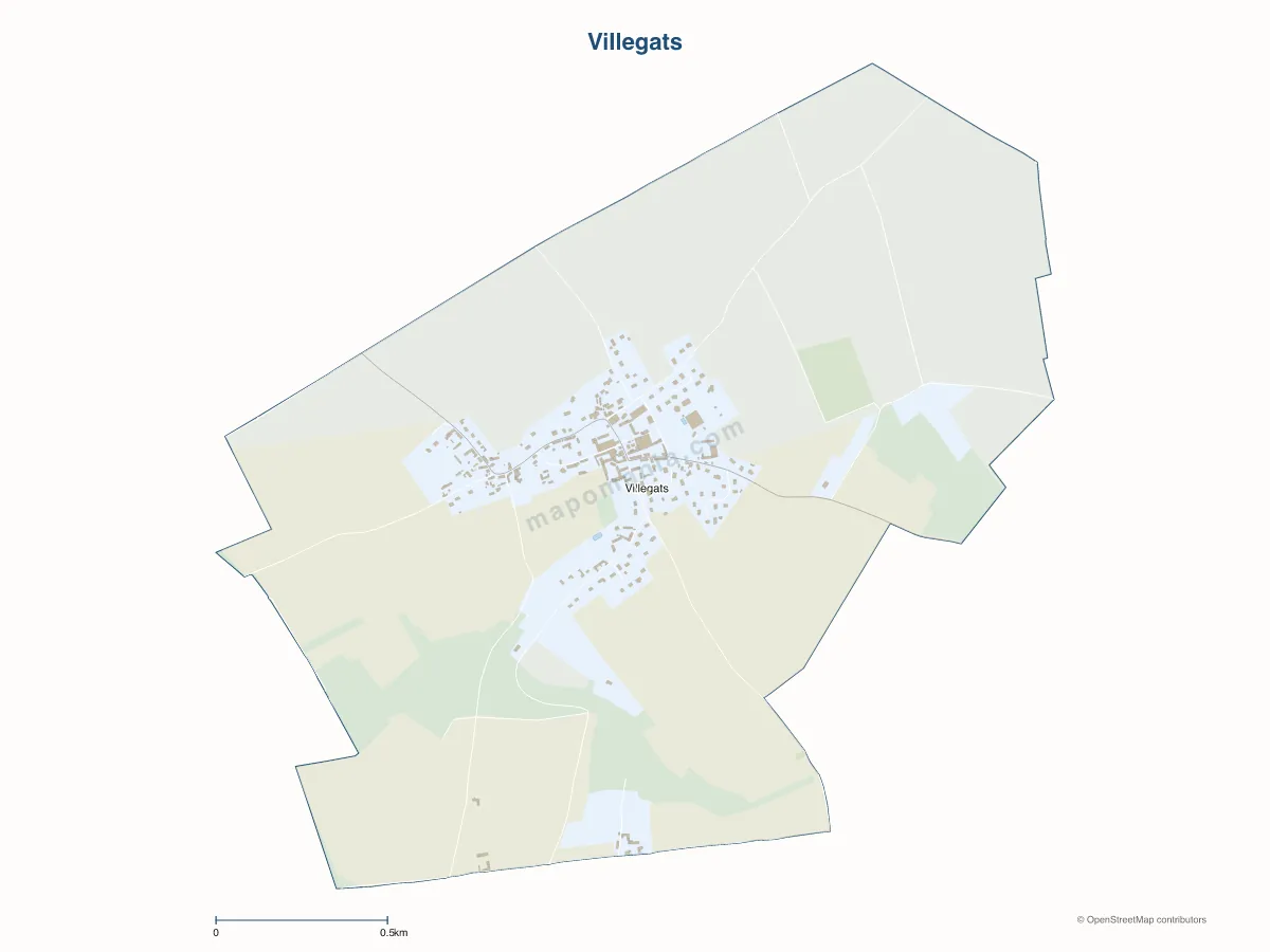 Carte de Villegats à personnaliser