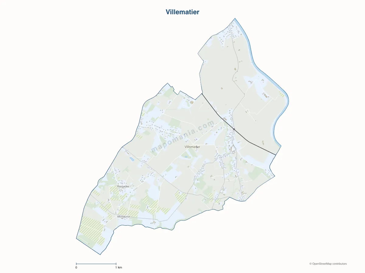 Carte de Villematier à personnaliser