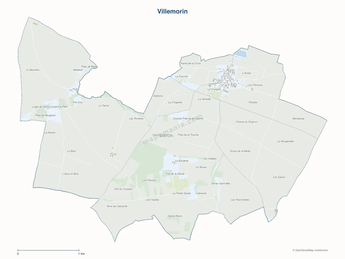 Carte de Villemorin à personnaliser