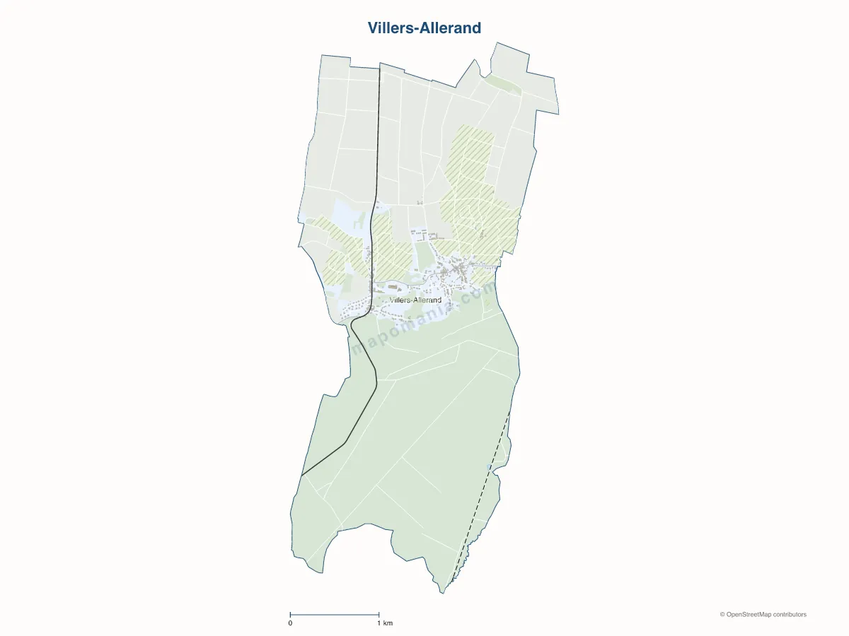 Carte de Villers-Allerand à personnaliser