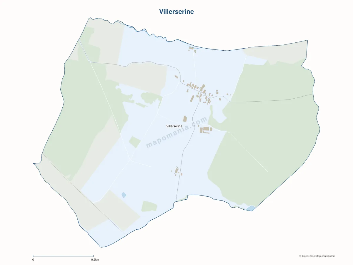 Carte de Villerserine à personnaliser
