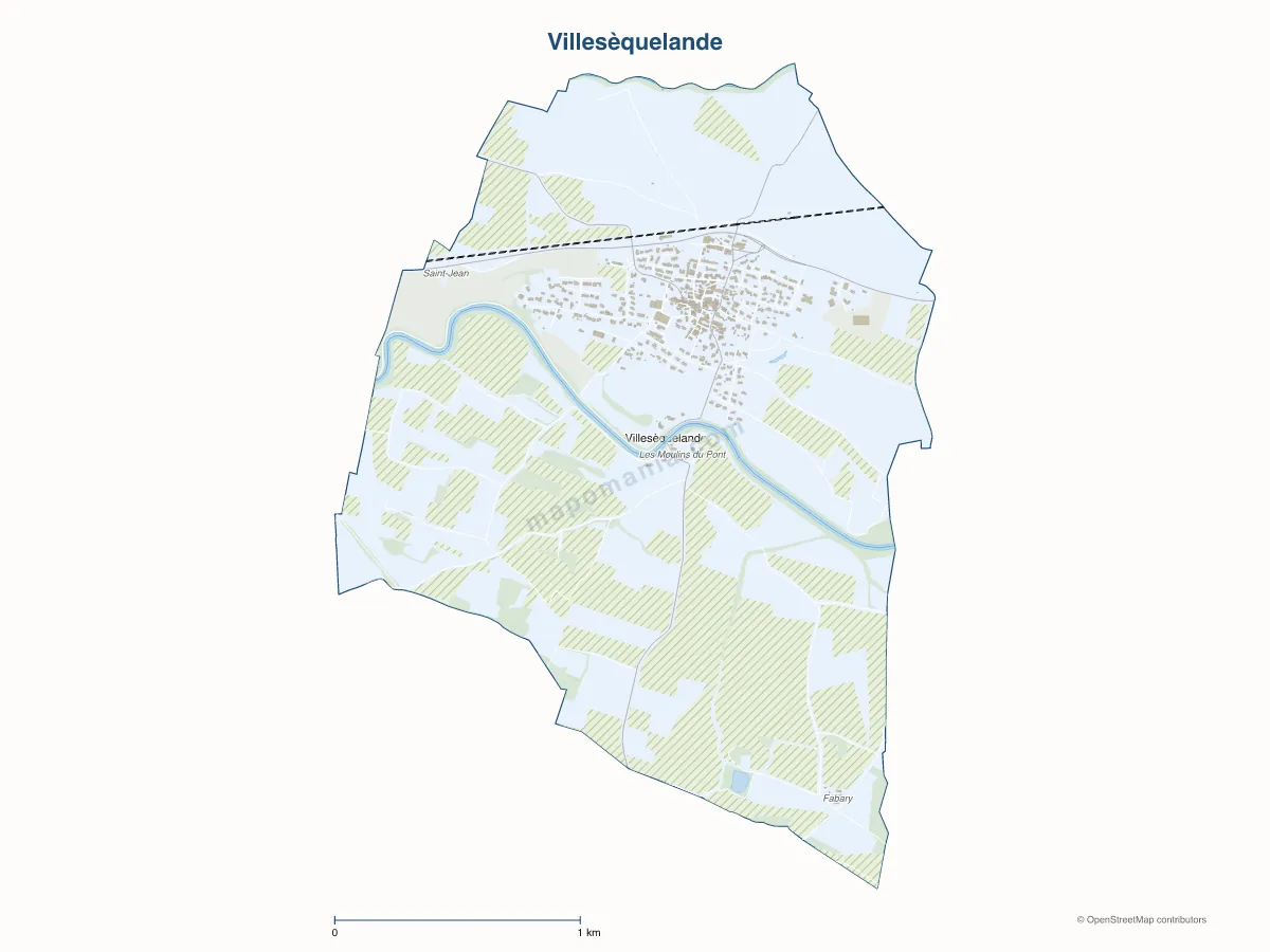 Carte de Villesèquelande à personnaliser