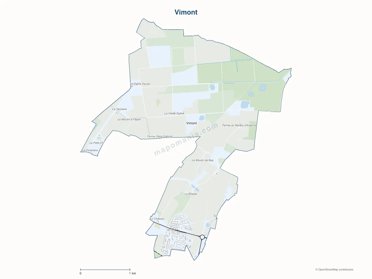 Carte de Vimont à personnaliser