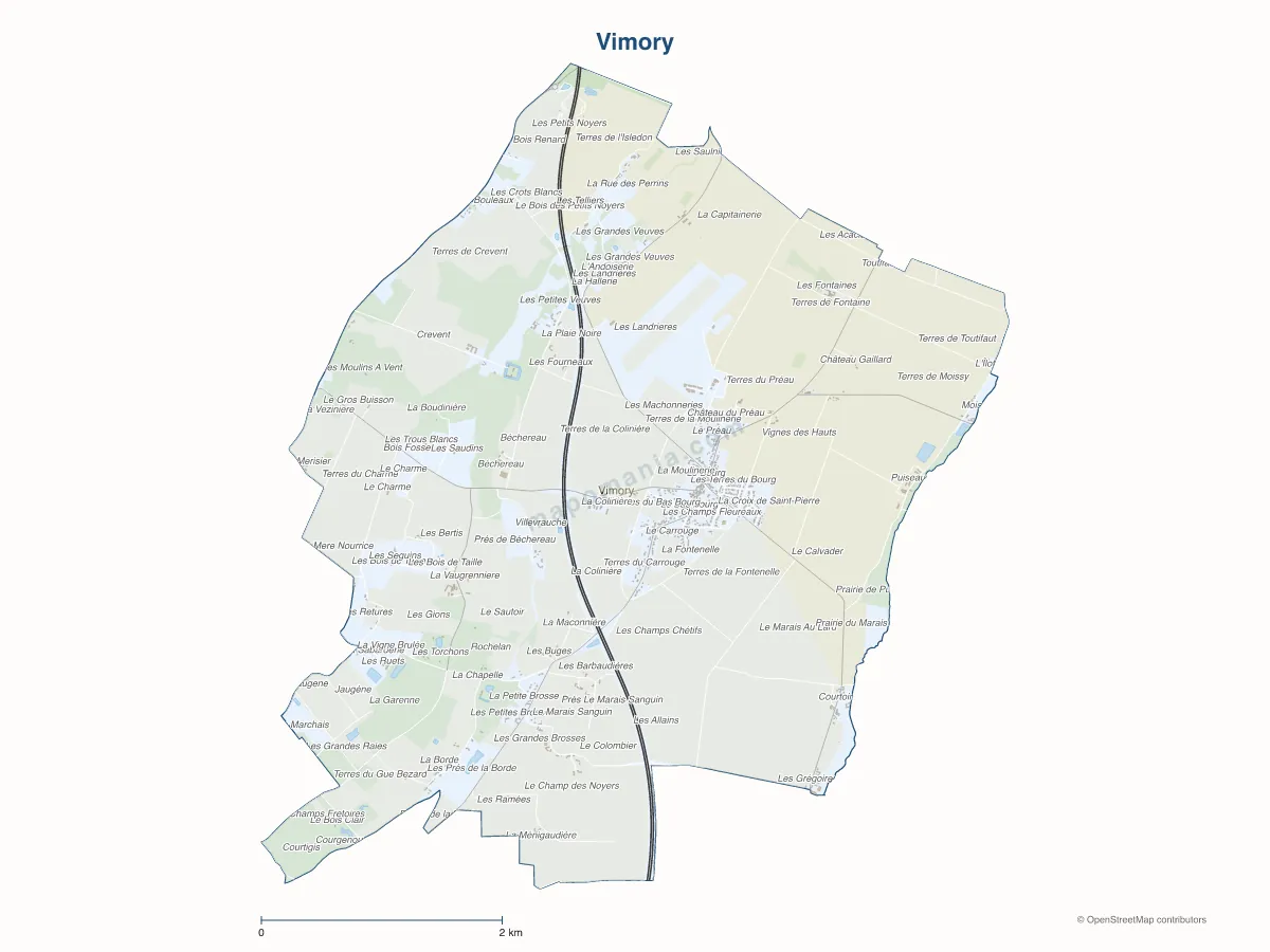 Carte de Vimory à personnaliser