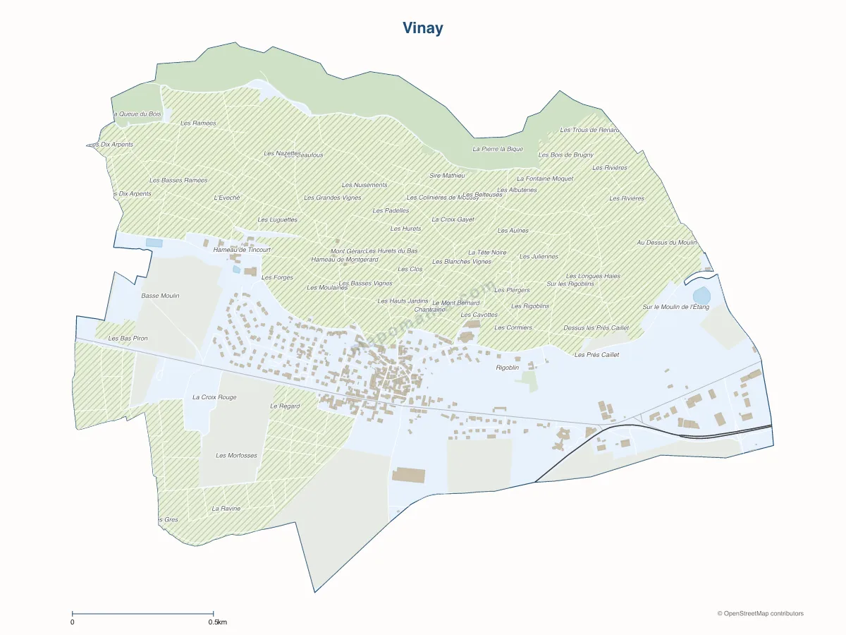 Carte de Vinay à personnaliser