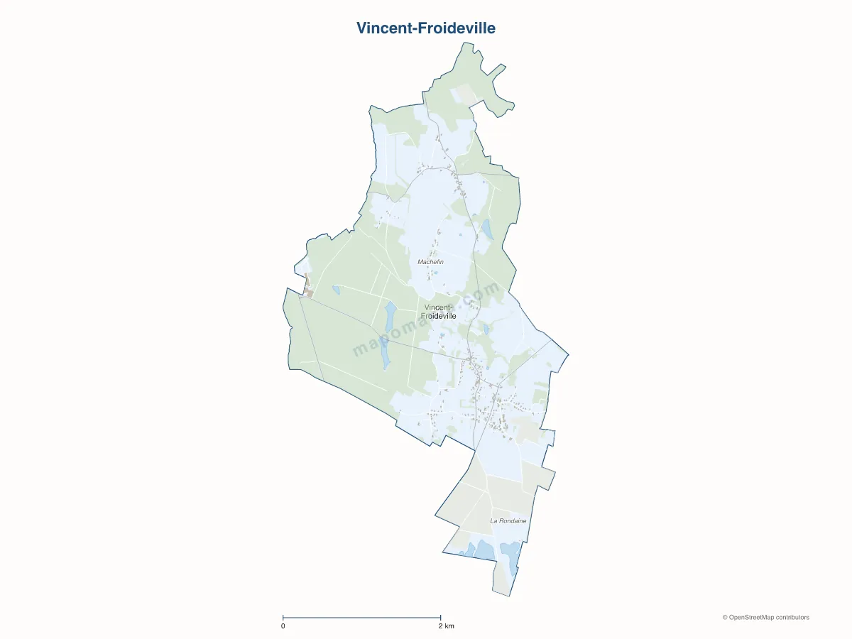Carte de Vincent-Froideville à personnaliser