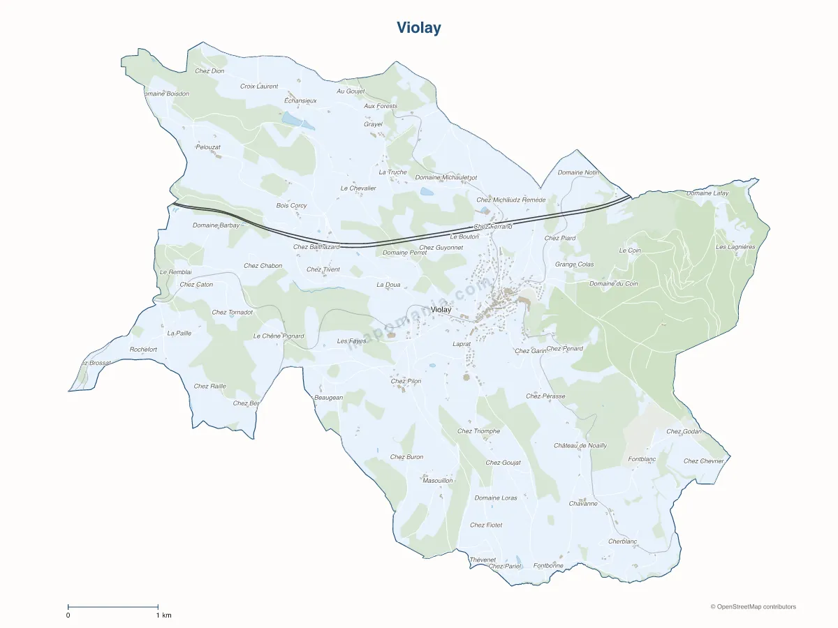 Carte de Violay à personnaliser
