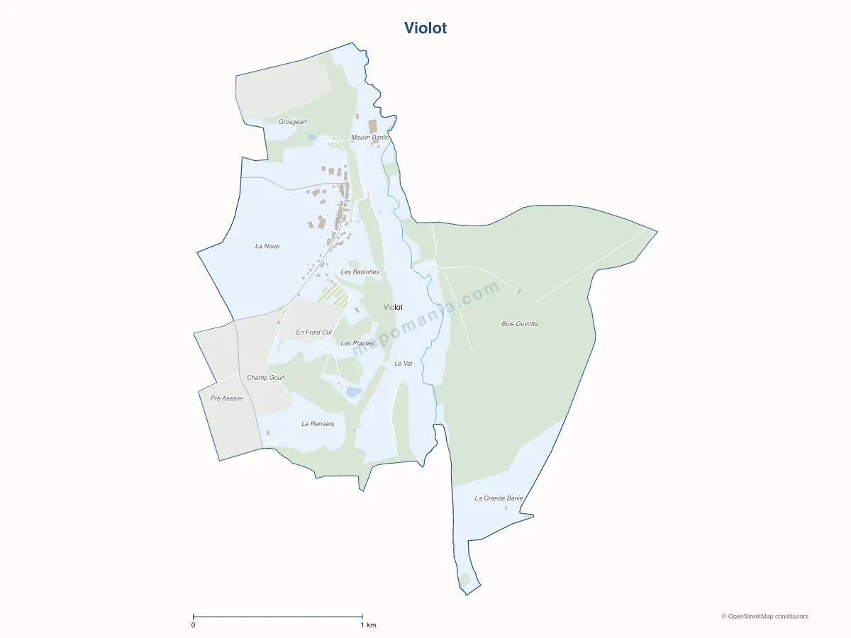 Carte de Violot à personnaliser