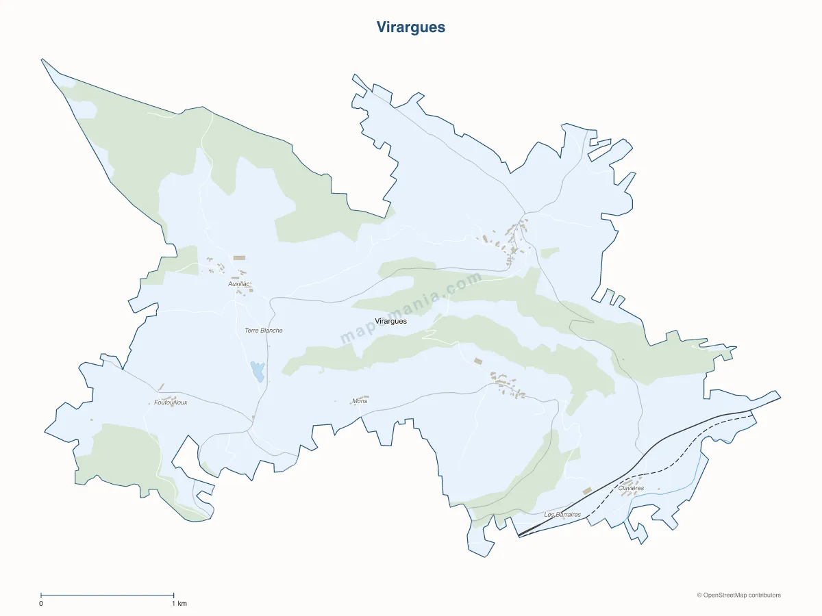 Carte de Virargues à personnaliser
