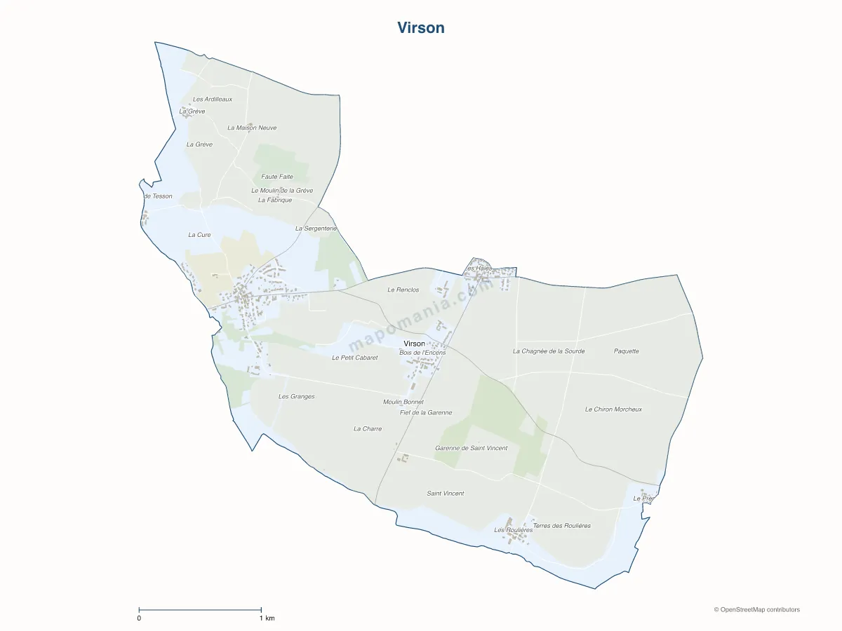 Carte de Virson à personnaliser