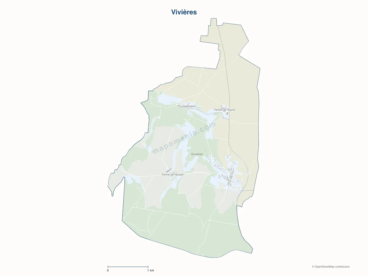 Carte de Vivières à personnaliser