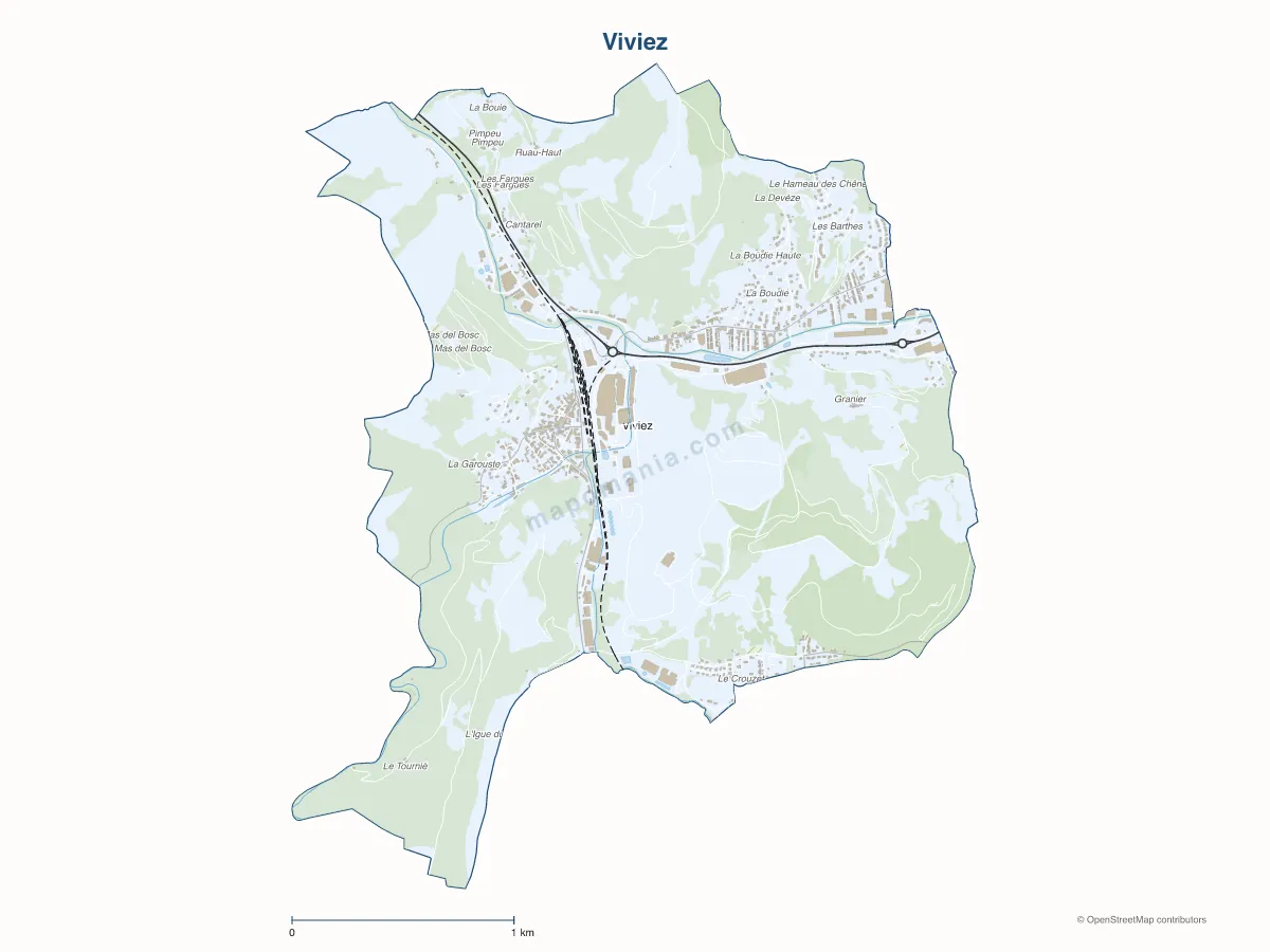 Carte de Viviez à personnaliser