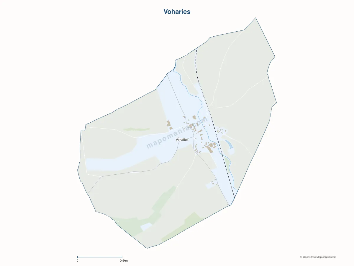 Carte de Voharies à personnaliser