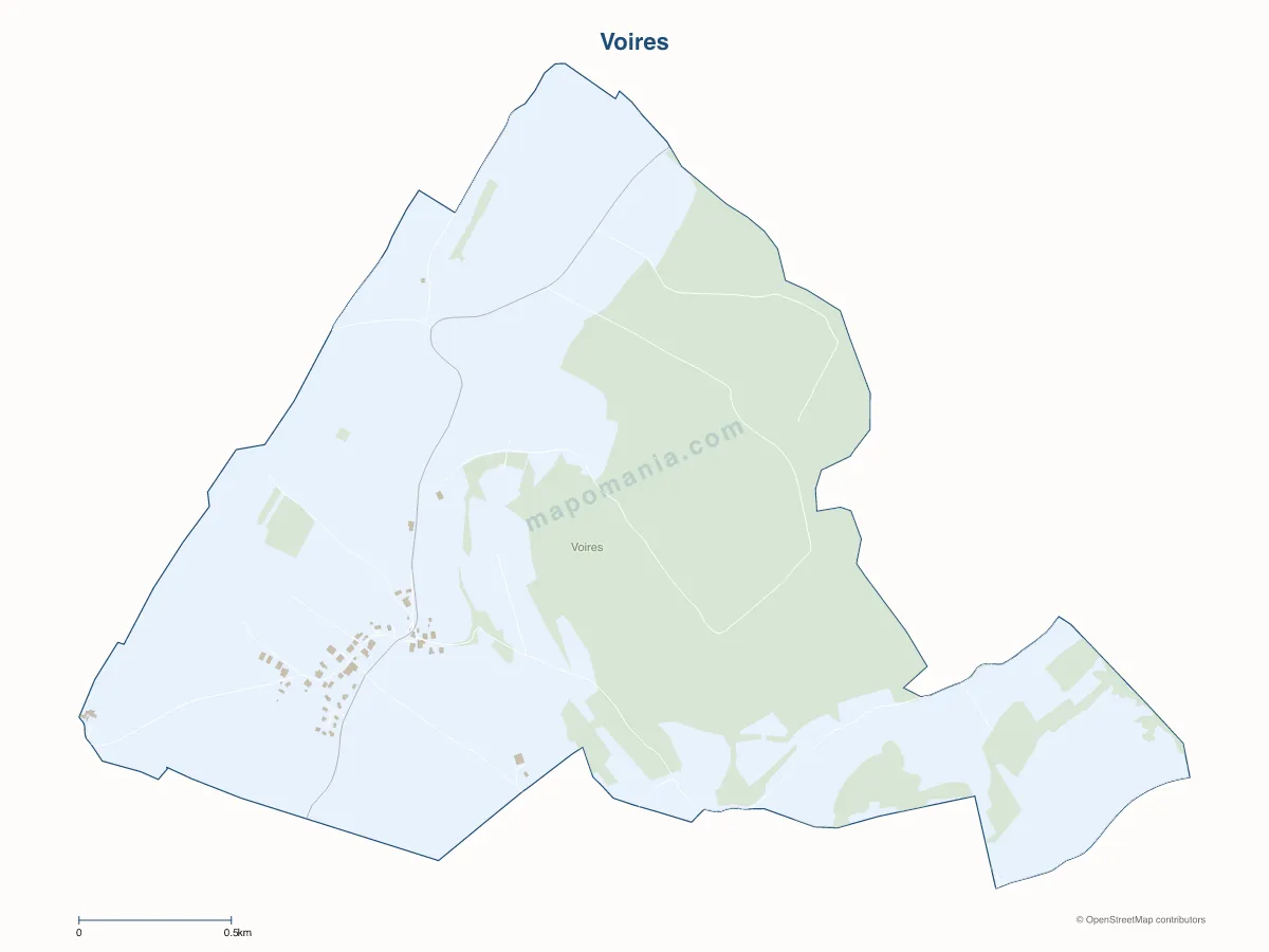 Carte de Voires à personnaliser