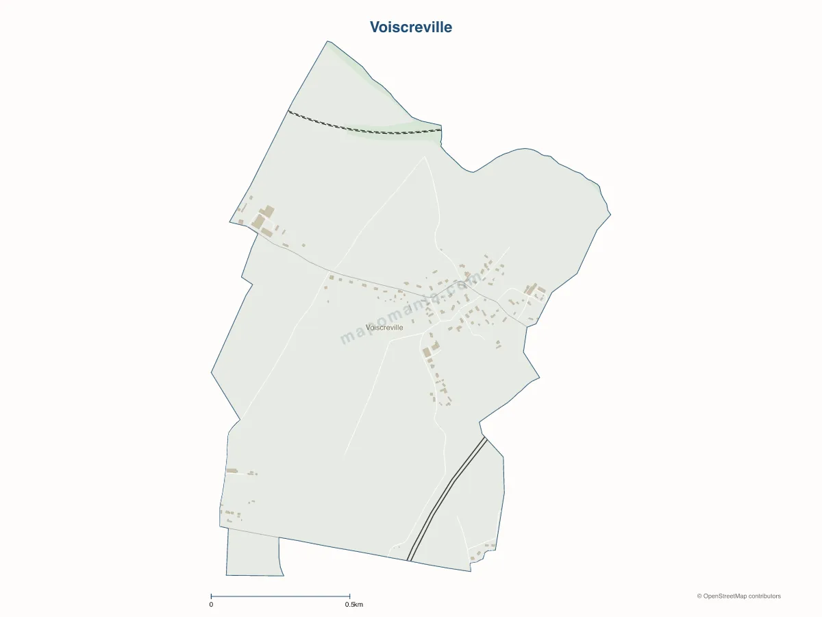Carte de Voiscreville à personnaliser