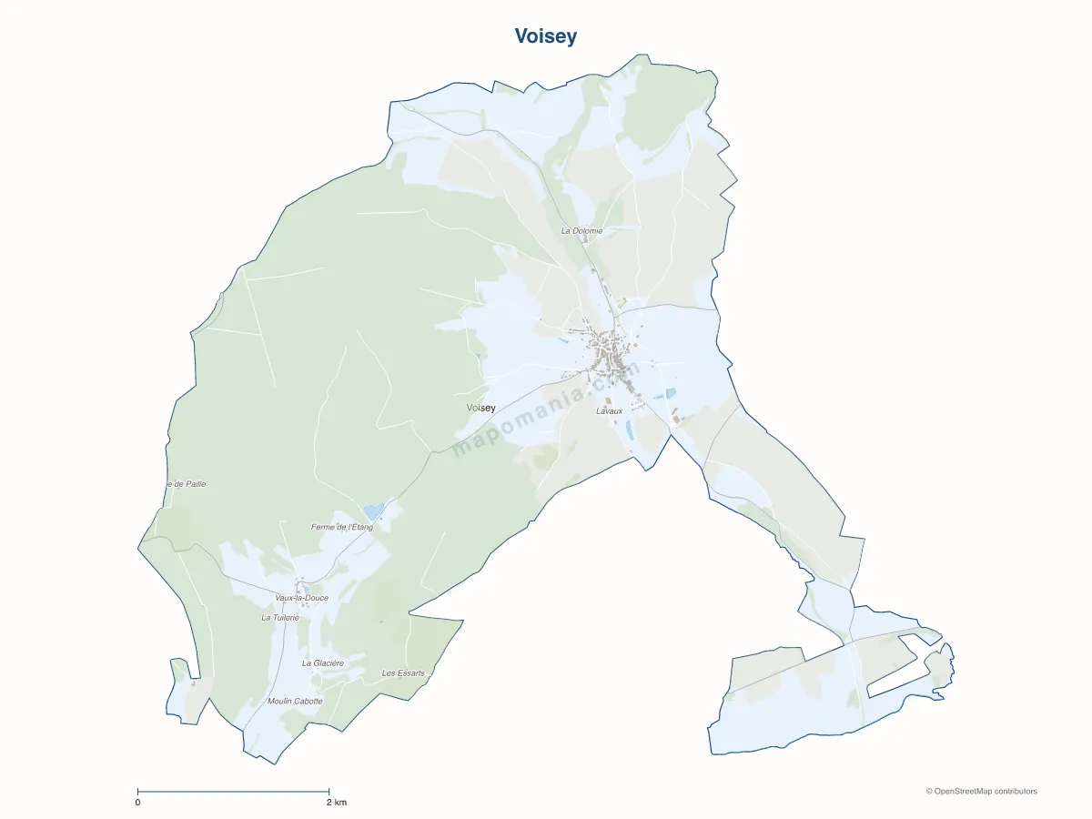 Carte de Voisey à personnaliser