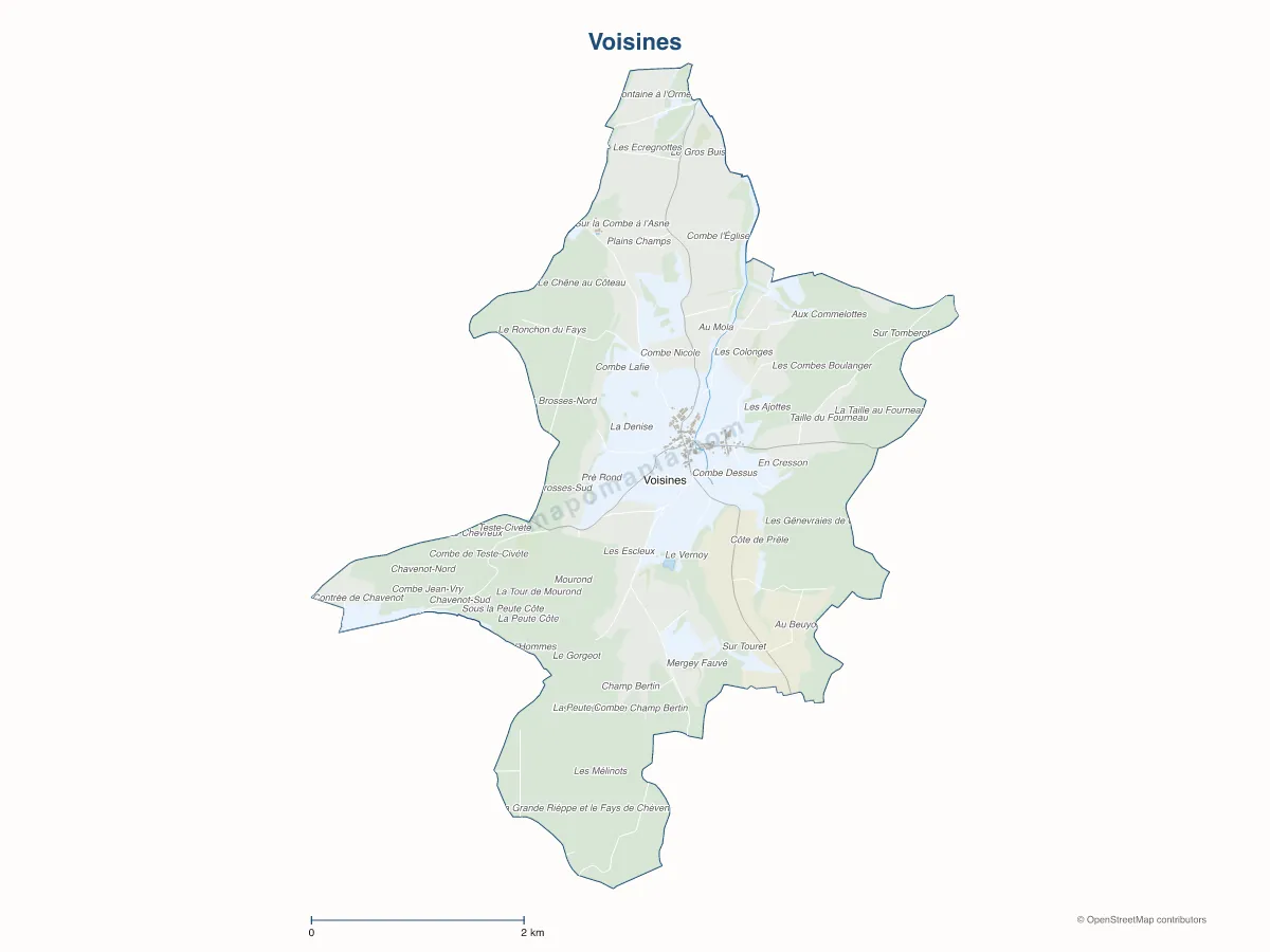 Carte de Voisines à personnaliser