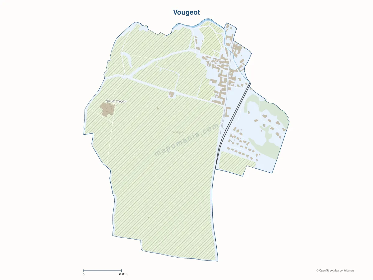 Carte de Vougeot à personnaliser
