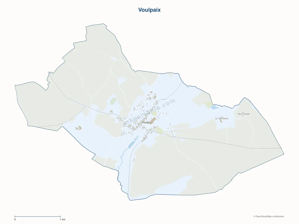 Carte de Voulpaix à personnaliser