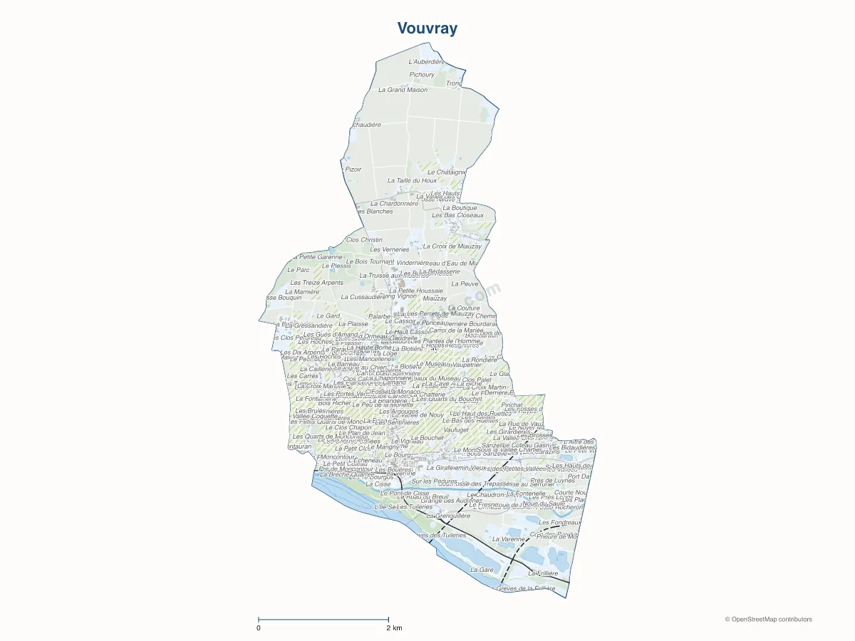 Carte de Vouvray à personnaliser