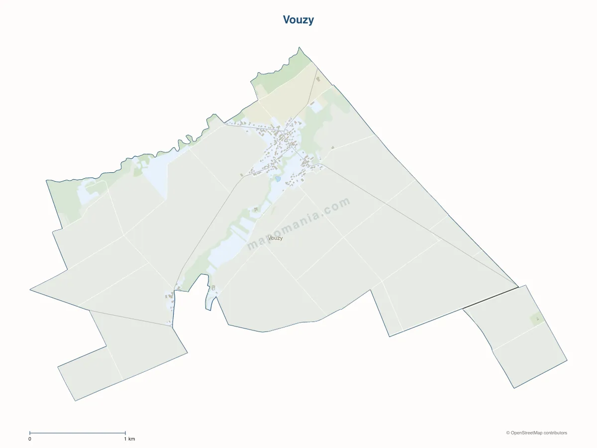 Carte de Vouzy à personnaliser