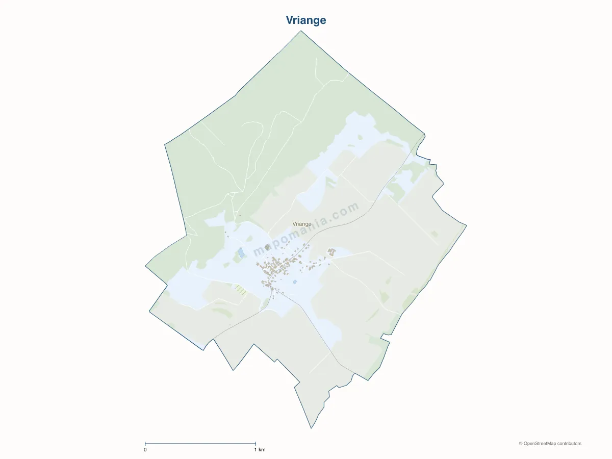 Carte de Vriange à personnaliser