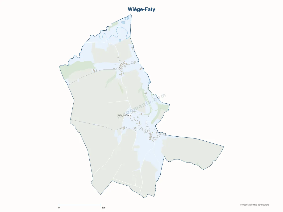 Carte de Wiège-Faty à personnaliser