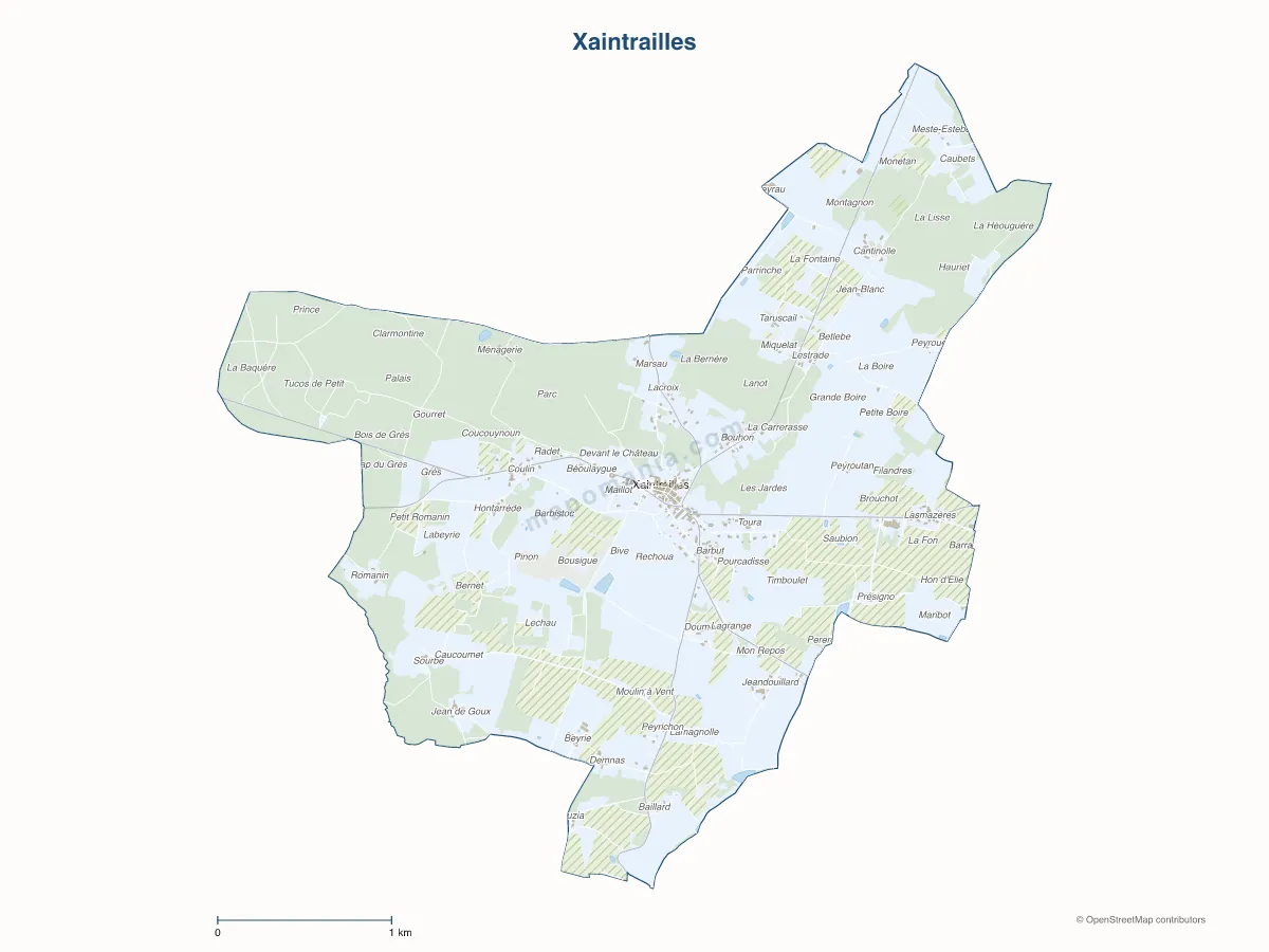 Carte de Xaintrailles à personnaliser